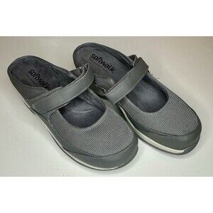 Softwalk Womens Arcadia Clog Gray 10W